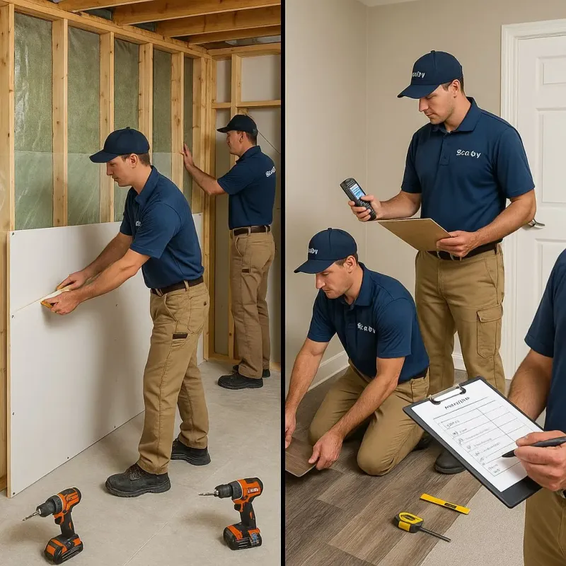 Repairs and Reconstruction process in Circle D-KC Estates, TX